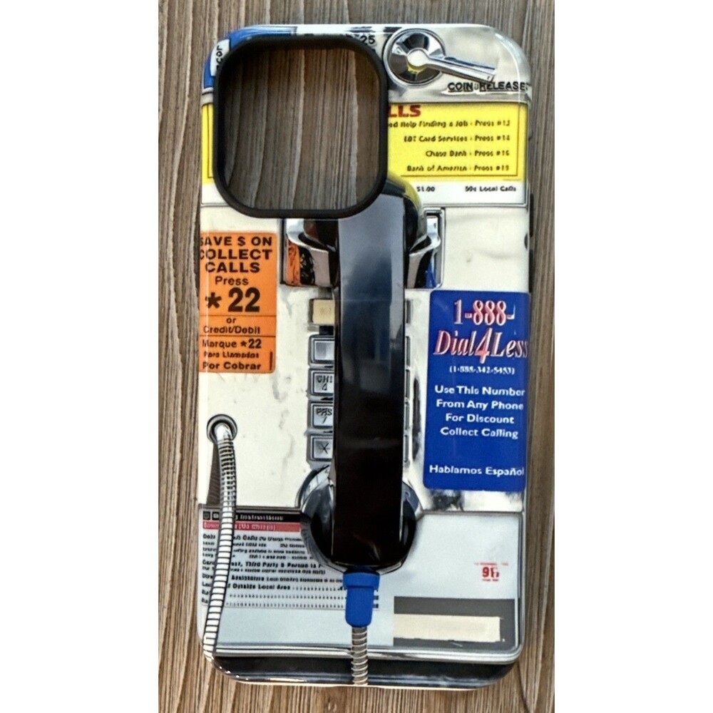 iphone 14 Pro Max Retro Pay Phone Hard Cover Phone Case